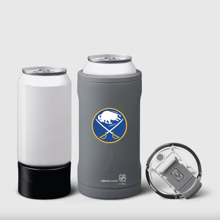 BruMate Hopsulator Trio 3-in-1 Insulated Can Cooler with Buffalo Sabres Primary Logo