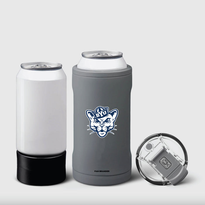 BruMate Hopsulator Trio 3-in-1 Insulated Can Cooler with Brigham Young Cougars Secondary Logo