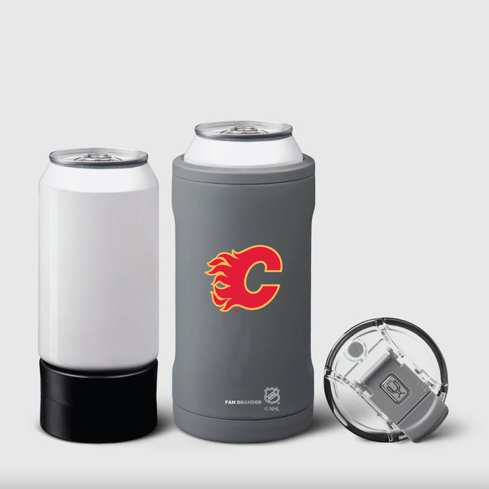 BruMate Hopsulator Trio 3-in-1 Insulated Can Cooler with Calgary Flames Primary Logo