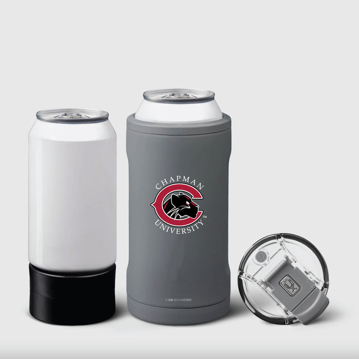 BruMate Hopsulator Trio 3-in-1 Insulated Can Cooler with Chapman Univ Panthers Primary Logo