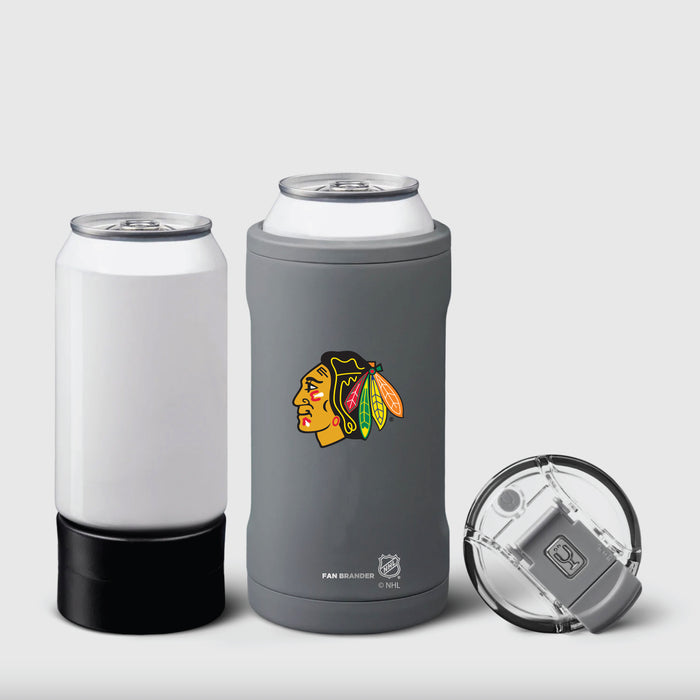 BruMate Hopsulator Trio 3-in-1 Insulated Can Cooler with Chicago Blackhawks Primary Logo