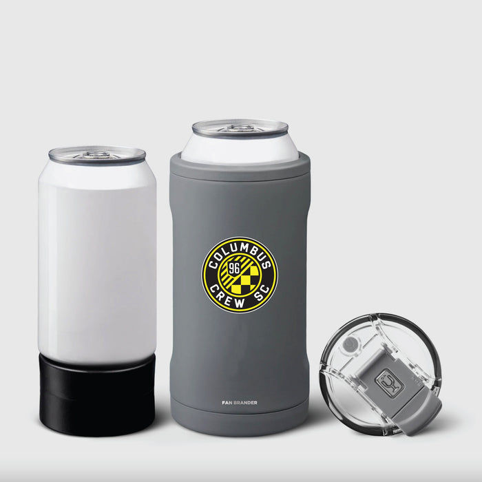 BruMate Hopsulator Trio 3-in-1 Insulated Can Cooler with Columbus Crew SC Primary Logo