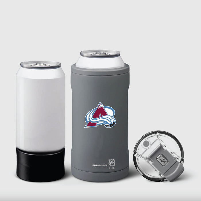 BruMate Hopsulator Trio 3-in-1 Insulated Can Cooler with Colorado Avalanche Primary Logo