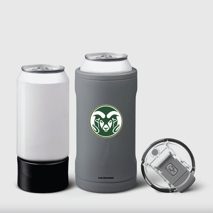 BruMate Hopsulator Trio 3-in-1 Insulated Can Cooler with Colorado State Rams Primary Logo