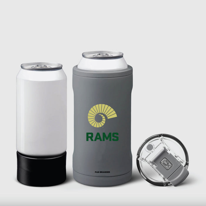 BruMate Hopsulator Trio 3-in-1 Insulated Can Cooler with Colorado State Rams Secondary Logo