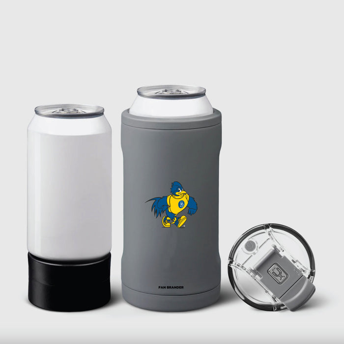 BruMate Hopsulator Trio 3-in-1 Insulated Can Cooler with Delaware Fightin' Blue Hens Secondary Logo