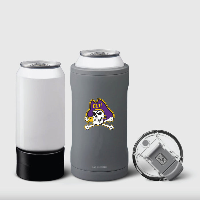 BruMate Hopsulator Trio 3-in-1 Insulated Can Cooler with East Carolina Pirates Primary Logo