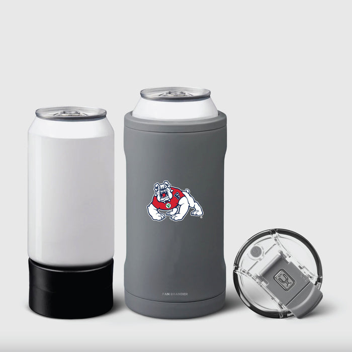 BruMate Hopsulator Trio 3-in-1 Insulated Can Cooler with Fresno State Bulldogs Primary Logo