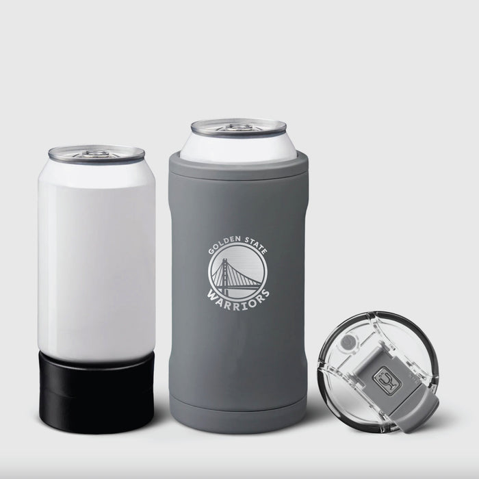 BruMate Hopsulator Trio 3-in-1 Insulated Can Cooler with Golden State Warriors Etched Primary Logo