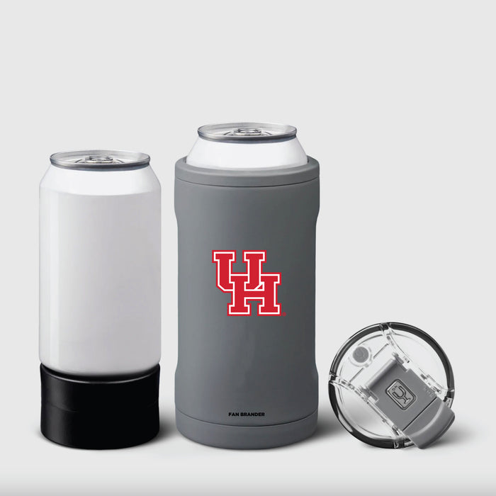 BruMate Hopsulator Trio 3-in-1 Insulated Can Cooler with Houston Cougars Primary Logo