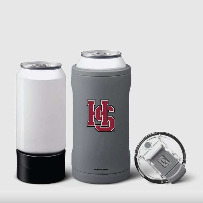 BruMate Hopsulator Trio 3-in-1 Insulated Can Cooler with Hampden Sydney Primary Logo