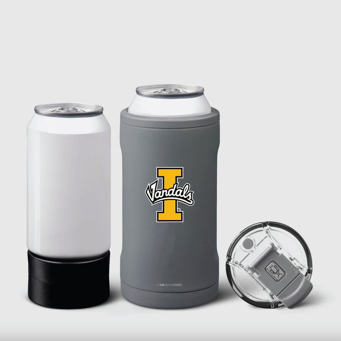 BruMate Hopsulator Trio 3-in-1 Insulated Can Cooler with Idaho Vandals Primary Logo