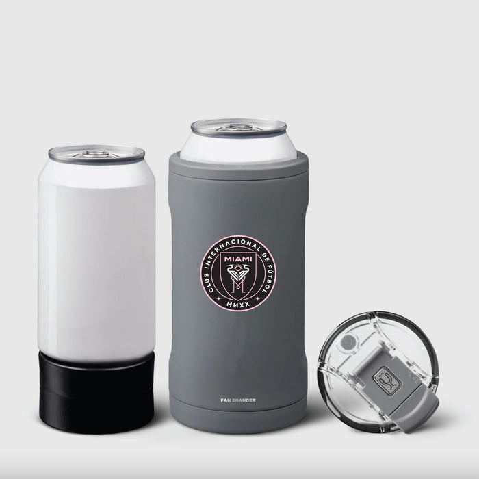 BruMate Hopsulator Trio 3-in-1 Insulated Can Cooler with Inter Miami CF Primary Logo