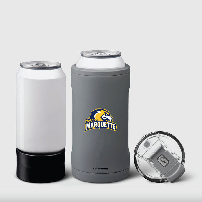 BruMate Hopsulator Trio 3-in-1 Insulated Can Cooler with Marquette Golden Eagles Secondary Logo