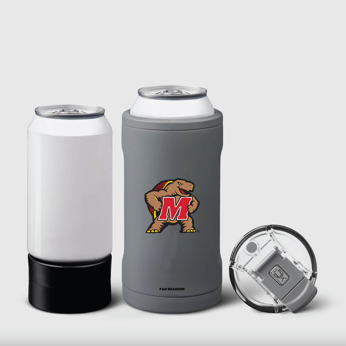BruMate Hopsulator Trio 3-in-1 Insulated Can Cooler with Maryland Terrapins Secondary Logo