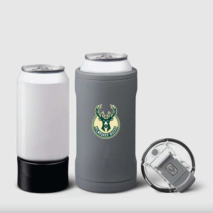 BruMate Hopsulator Trio 3-in-1 Insulated Can Cooler with Milwaukee Bucks Primary Logo