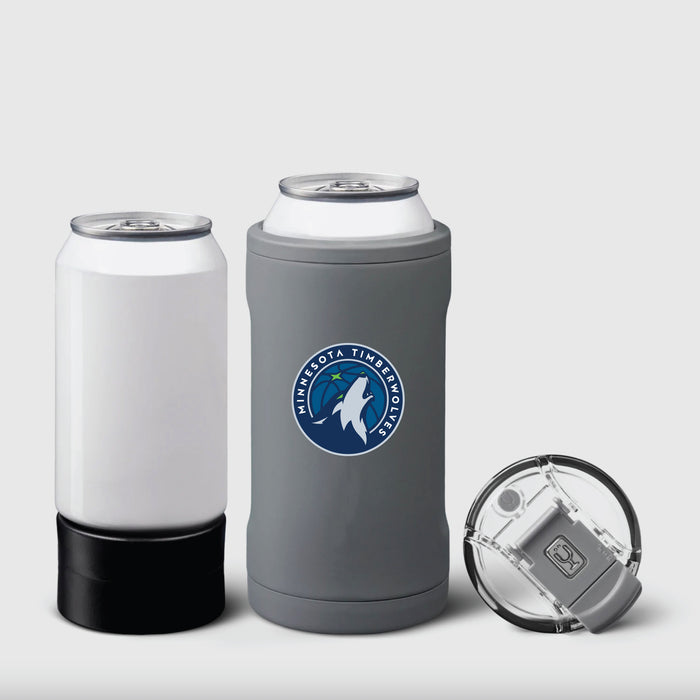 BruMate Hopsulator Trio 3-in-1 Insulated Can Cooler with Minnesota Timberwolves Primary Logo