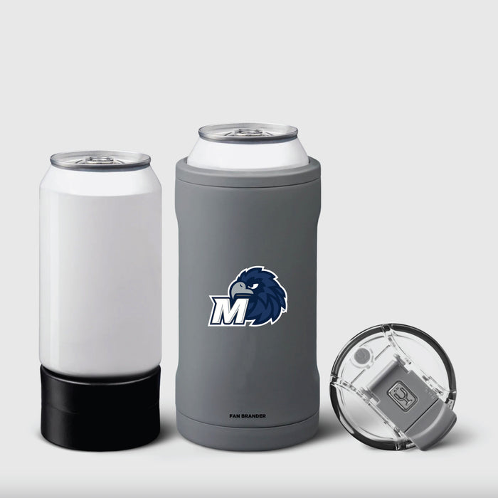 BruMate Hopsulator Trio 3-in-1 Insulated Can Cooler with Monmouth Hawks Secondary Logo