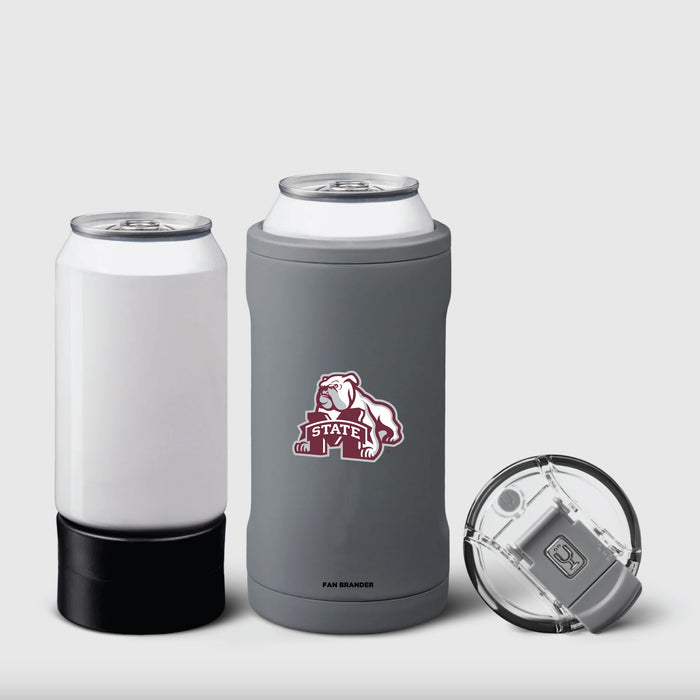 BruMate Hopsulator Trio 3-in-1 Insulated Can Cooler with Mississippi State Bulldogs Secondary Logo