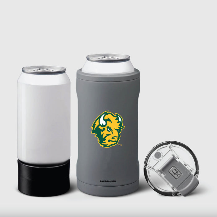 BruMate Hopsulator Trio 3-in-1 Insulated Can Cooler with North Dakota State Bison Secondary Logo