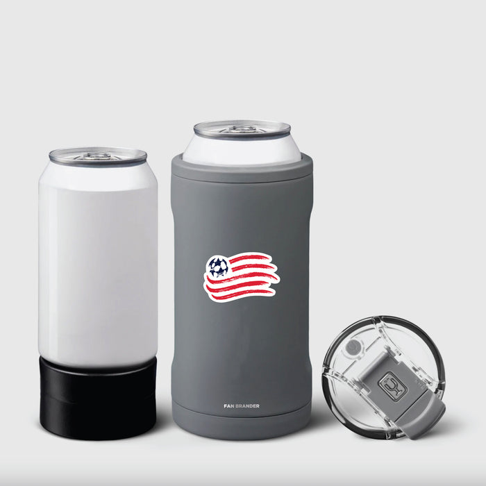 BruMate Hopsulator Trio 3-in-1 Insulated Can Cooler with New England Revolution Primary Logo