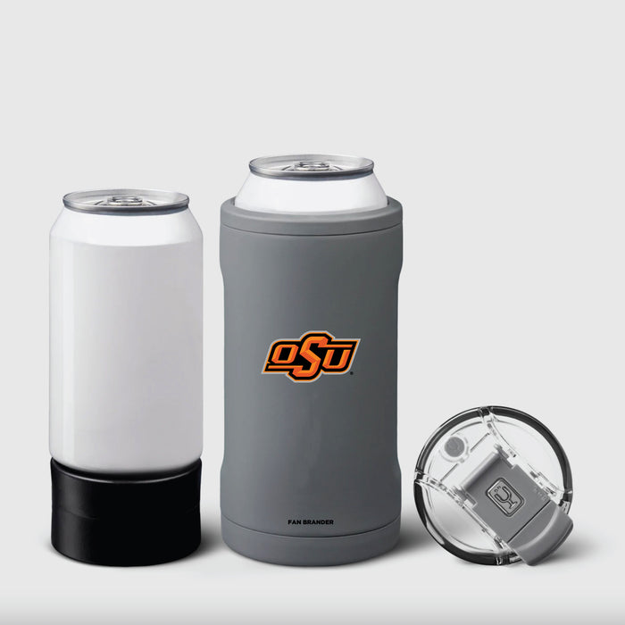 BruMate Hopsulator Trio 3-in-1 Insulated Can Cooler with Oklahoma State Cowboys Primary Logo