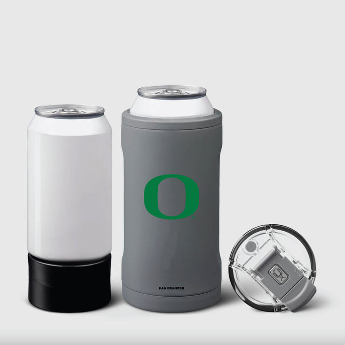 BruMate Hopsulator Trio 3-in-1 Insulated Can Cooler with Oregon Ducks Primary Logo