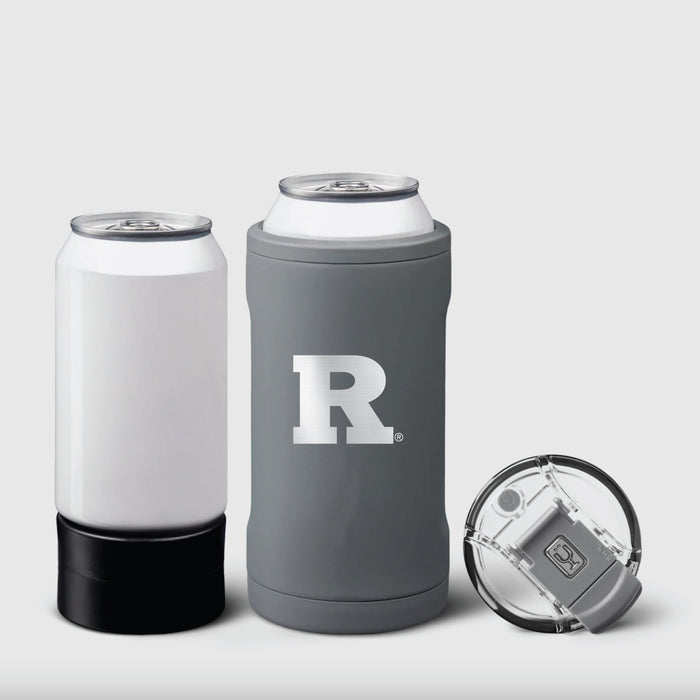 BruMate Hopsulator Trio 3-in-1 Insulated Can Cooler with Rutgers Scarlet Knights Primary Logo