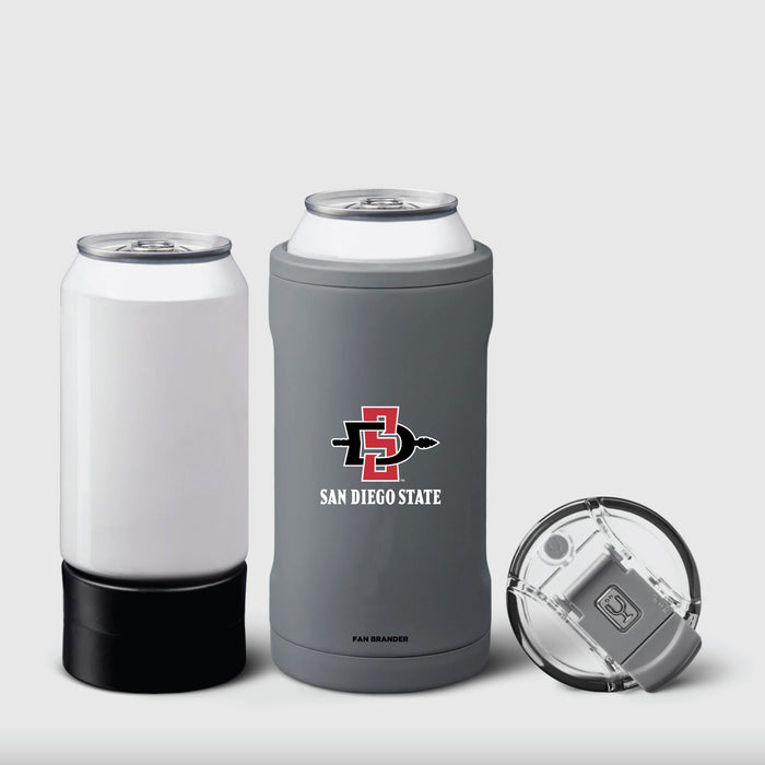 BruMate Hopsulator Trio 3-in-1 Insulated Can Cooler with San Diego State Aztecs Secondary Logo