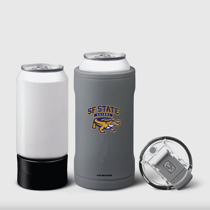 BruMate Hopsulator Trio 3-in-1 Insulated Can Cooler with San Francisco State U Gators Primary Logo