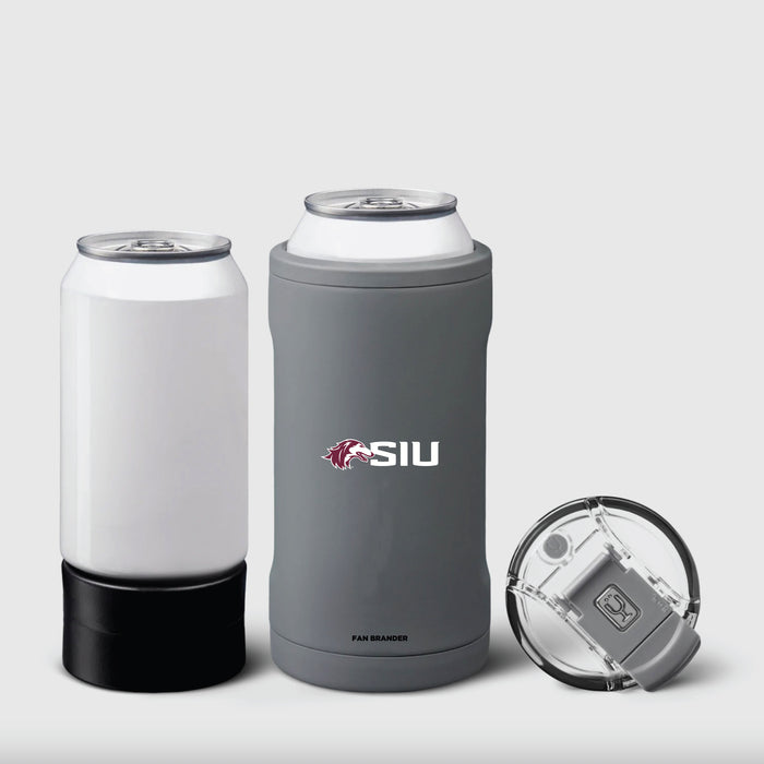 BruMate Hopsulator Trio 3-in-1 Insulated Can Cooler with Southern Illinois Salukis Secondary Logo