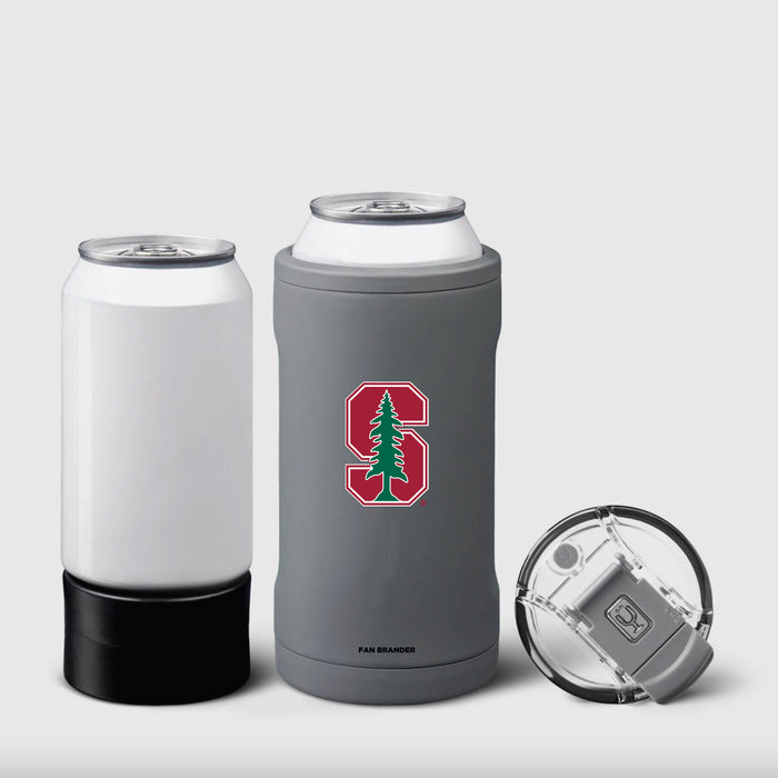 BruMate Hopsulator Trio 3-in-1 Insulated Can Cooler with Stanford Cardinal Primary Logo