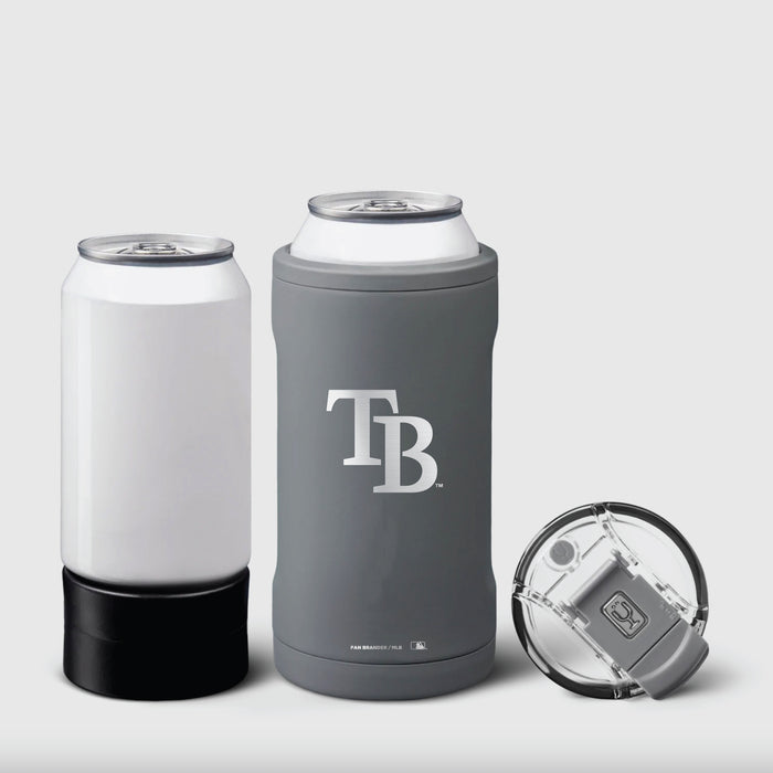 BruMate Hopsulator Trio 3-in-1 Insulated Can Cooler with Tampa Bay Rays Secondary Etched Logo