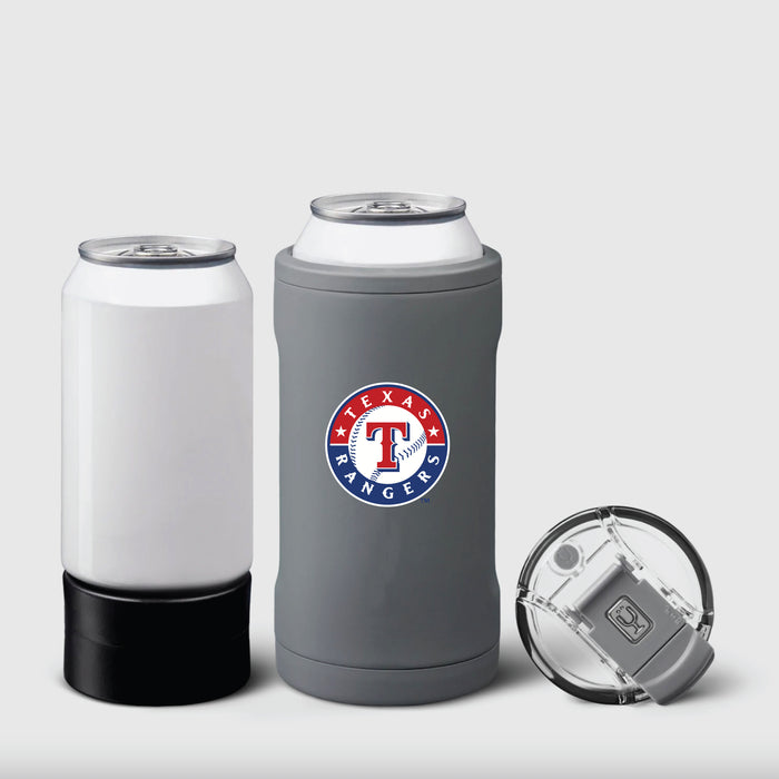 BruMate Hopsulator Trio 3-in-1 Insulated Can Cooler with Texas Rangers Primary Logo