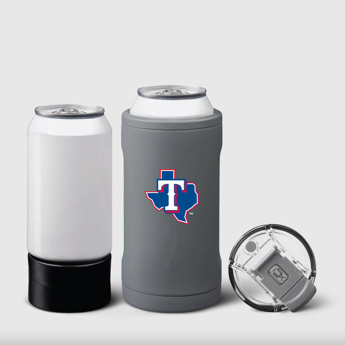 BruMate Hopsulator Trio 3-in-1 Insulated Can Cooler with Texas Rangers Secondary Logo