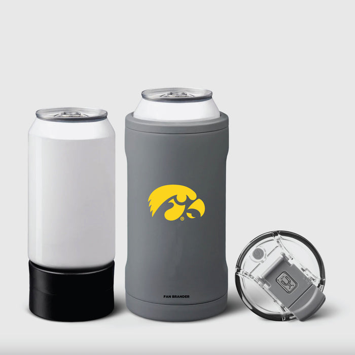 BruMate Hopsulator Trio 3-in-1 Insulated Can Cooler with Iowa Hawkeyes Primary Logo