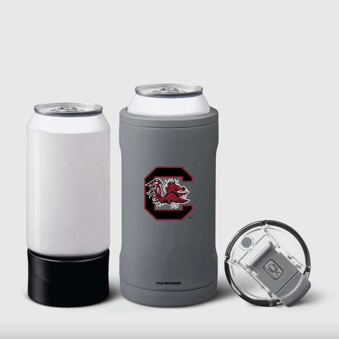 BruMate Hopsulator Trio 3-in-1 Insulated Can Cooler with South Carolina Gamecocks Primary Logo