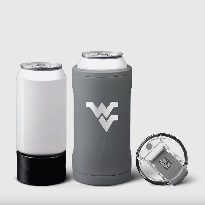 BruMate Hopsulator Trio 3-in-1 Insulated Can Cooler with West Virginia Mountaineers Primary Logo