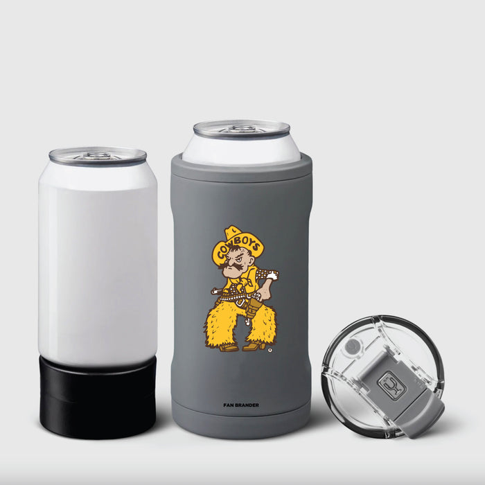 BruMate Hopsulator Trio 3-in-1 Insulated Can Cooler with Wyoming Cowboys Secondary Logo