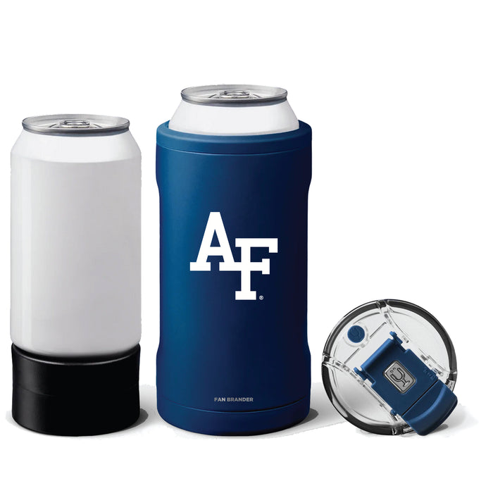 BruMate Hopsulator Trio 3-in-1 Insulated Can Cooler with Airforce Falcons Primary Logo