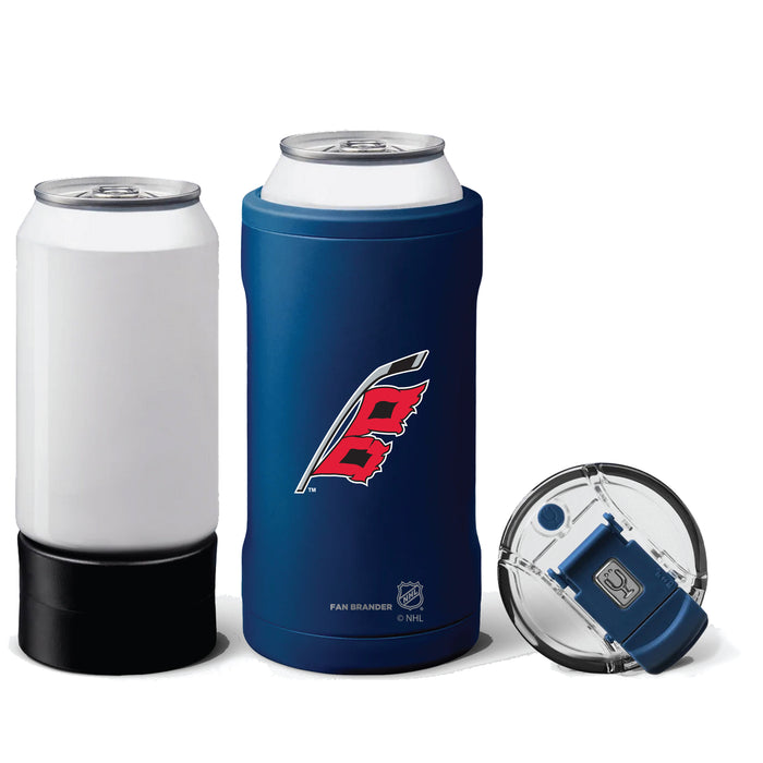 BruMate Hopsulator Trio 3-in-1 Insulated Can Cooler with Carolina Hurricanes Secondary Logo