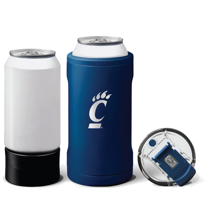 BruMate Hopsulator Trio 3-in-1 Insulated Can Cooler with Cincinnati Bearcats Primary Logo