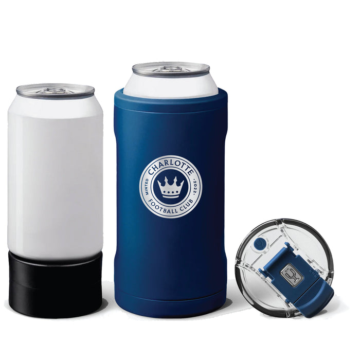 BruMate Hopsulator Trio 3-in-1 Insulated Can Cooler with Charlotte FC Primary Logo