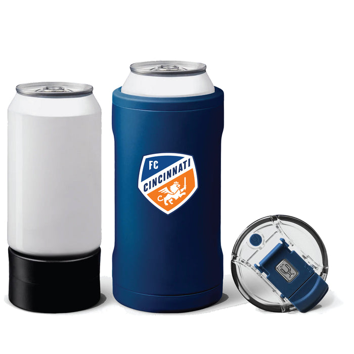 BruMate Hopsulator Trio 3-in-1 Insulated Can Cooler with FC Cincinnati Primary Logo