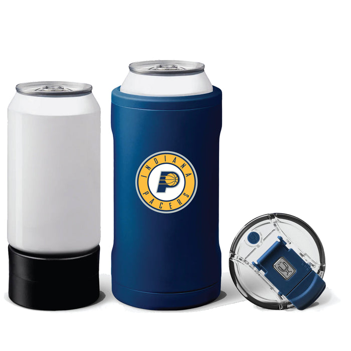 BruMate Hopsulator Trio 3-in-1 Insulated Can Cooler with Indiana Pacers Primary Logo