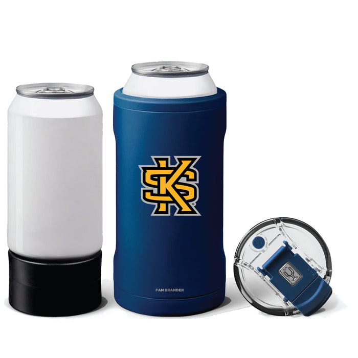 BruMate Hopsulator Trio 3-in-1 Insulated Can Cooler with Kennesaw State Owls Primary Logo