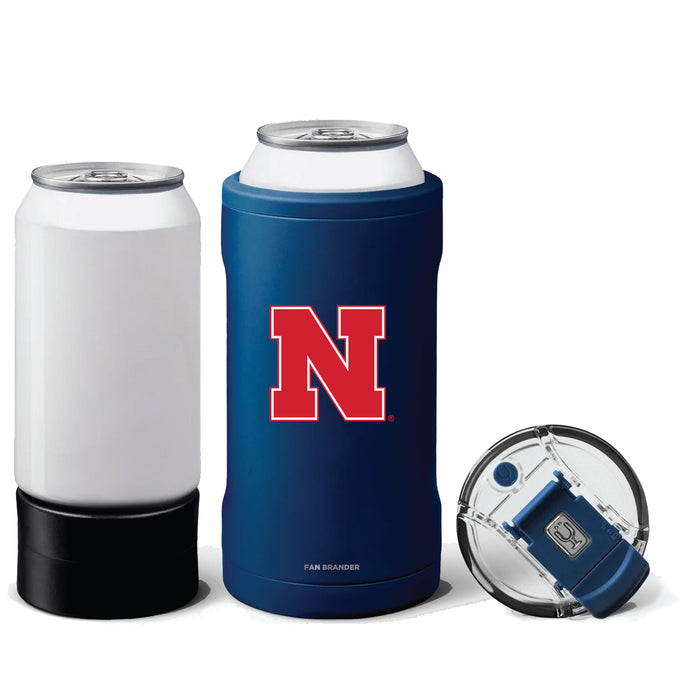 BruMate Hopsulator Trio 3-in-1 Insulated Can Cooler with Nebraska Cornhuskers Primary Logo