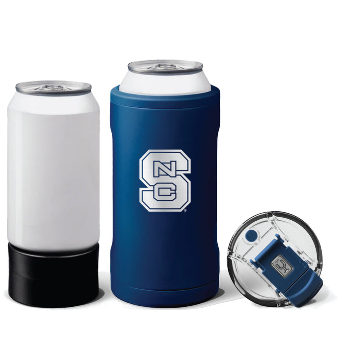 BruMate Hopsulator Trio 3-in-1 Insulated Can Cooler with NC State Wolfpack Primary Logo