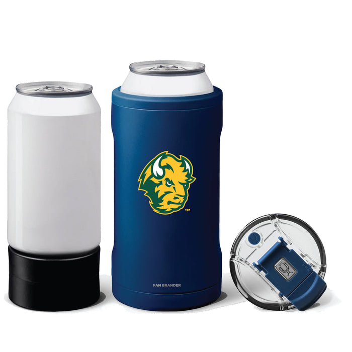 BruMate Hopsulator Trio 3-in-1 Insulated Can Cooler with North Dakota State Bison Secondary Logo