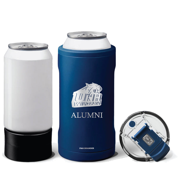BruMate Hopsulator Trio 3-in-1 Insulated Can Cooler with New Hampshire Wildcats Primary Logo